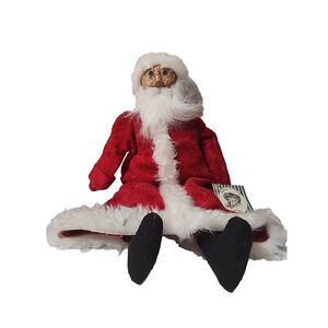 Large Cody Foster Backporch Friends Primitive Felt Snowman 18 inch Folk Art Doll